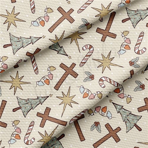 Christmas Printed Liverpool Fabric AA2131 & Get a Free $89.99 Embroidery Bundle