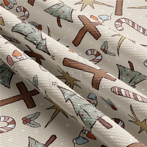 Christmas Printed Liverpool Fabric AA2131 & Get a Free $89.99 Embroidery Bundle