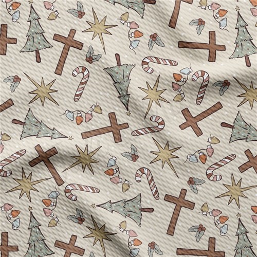 Christmas Printed Liverpool Fabric AA2131 & Get a Free $89.99 Embroidery Bundle