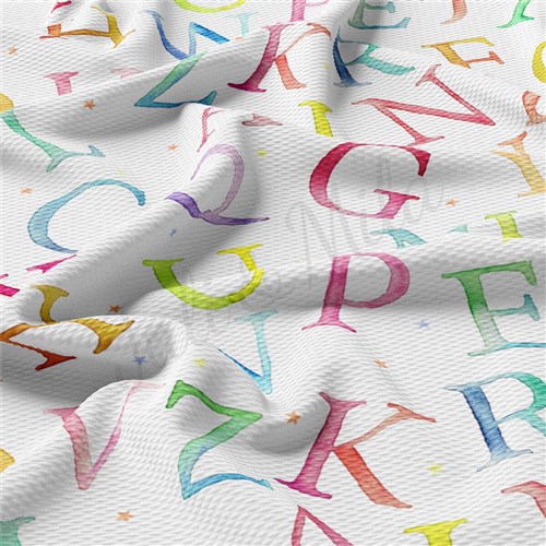 Back to School AA2410 Liverpool Bullet Textured Stretch Solid Strip Thick Knit Jersey Fabric