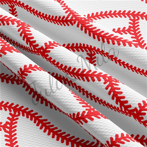 Baseball Printed Liverpool  Stretch Solid Strip baseballlaces AA342 & Get a Free $89.99 Embroidery Bundle