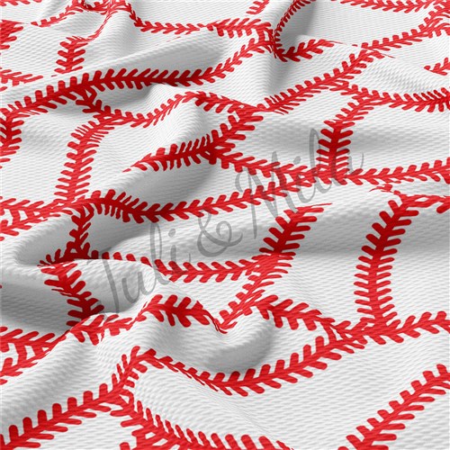 Baseball Printed Liverpool  Stretch Solid Strip baseballlaces AA342 & Get a Free $89.99 Embroidery Bundle
