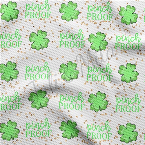 St. Patrick's Day Patrick29 Liverpool Bullet Textured Stretch Solid Strip Thick Knit Jersey Fabric