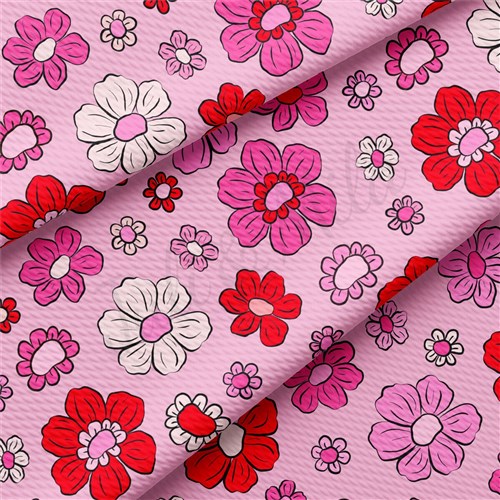 Valentine's Day Liverpool Bullet Textured Stretch Solid Strip Thick Knit Jersey Fabric