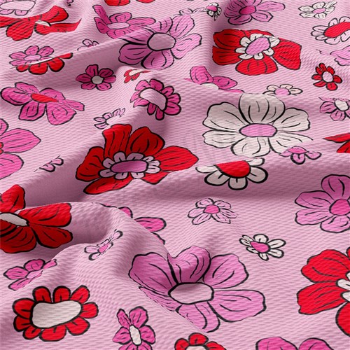 Valentine's Day Liverpool Bullet Textured Stretch Solid Strip Thick Knit Jersey Fabric