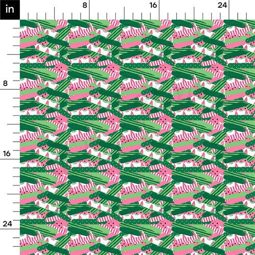 Watermelon Printed Liverpool Fabric AA1807 & Get a Free $89.99 Embroidery Bundle