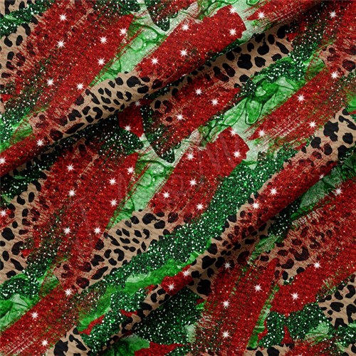 Christmas Christmas Liverpool Bullet Textured Stretch Solid Strip Thick Knit Jersey Fabric