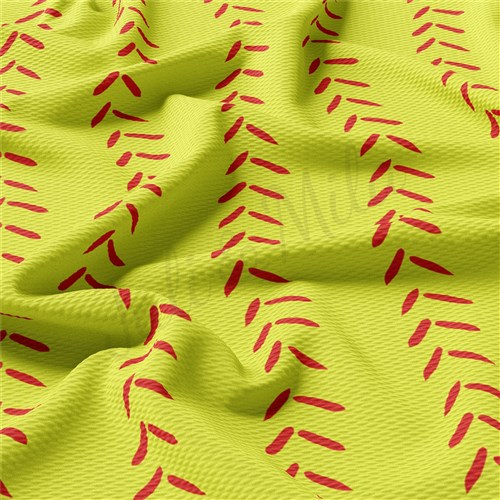 Softball Printed Liverpool Bullet Textured Stretch Solid Strip Thick Knit Jersey Fabric