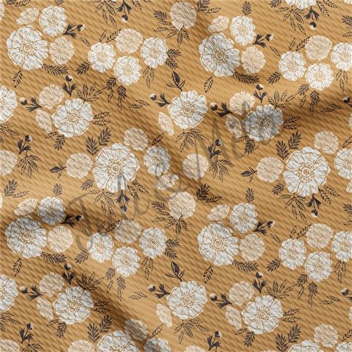 Floral Printed Liverpool 4 Way Fabric Floral55 & Get a Free $89.99 Embroidery Bundle