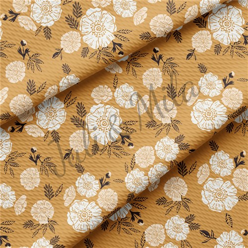 Floral Printed Liverpool 4 Way Fabric Floral55 & Get a Free $89.99 Embroidery Bundle