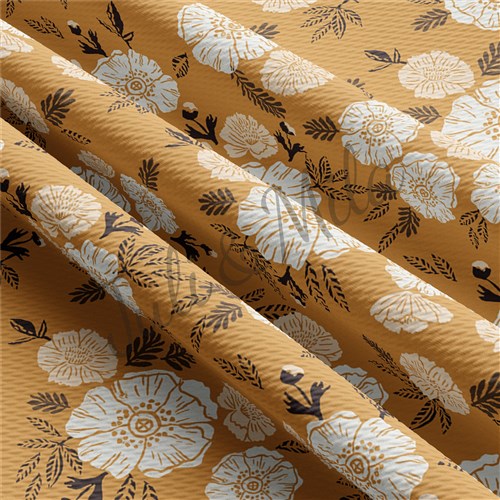 Floral Printed Liverpool 4 Way Fabric Floral55 & Get a Free $89.99 Embroidery Bundle