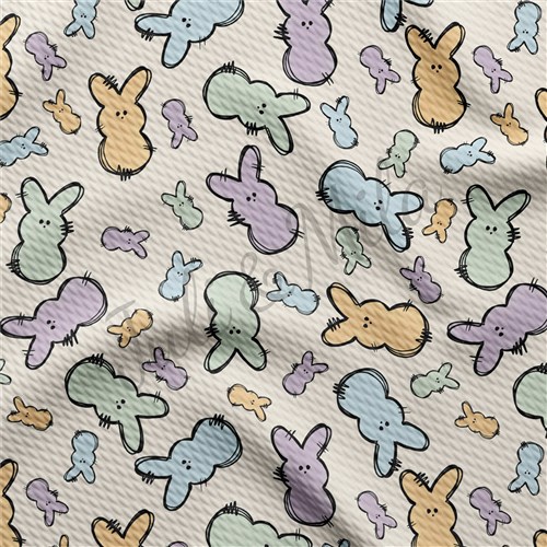 Easter Easter79 Liverpool Bullet Textured Stretch Solid Strip Thick Knit Jersey Fabric
