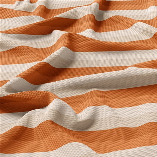 Printed Liverpool Fabric orange stripes AA1884 & Get a Free $89.99 Embroidery Bundle