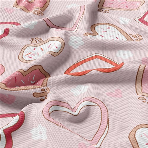 Valentine's Day Liverpool Bullet Textured Stretch Solid Strip Thick Knit Jersey Fabric