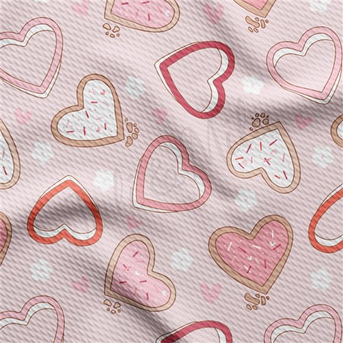 Valentine's Day Liverpool Bullet Textured Stretch Solid Strip Thick Knit Jersey Fabric