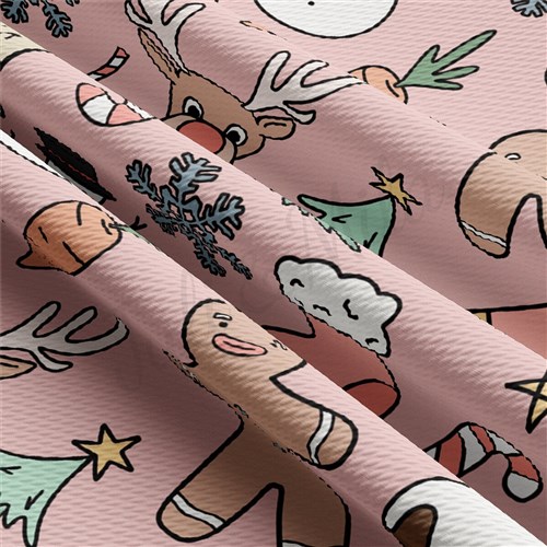Christmas Printed Liverpool Fabric AA2102 & Get a Free $89.99 Embroidery Bundle