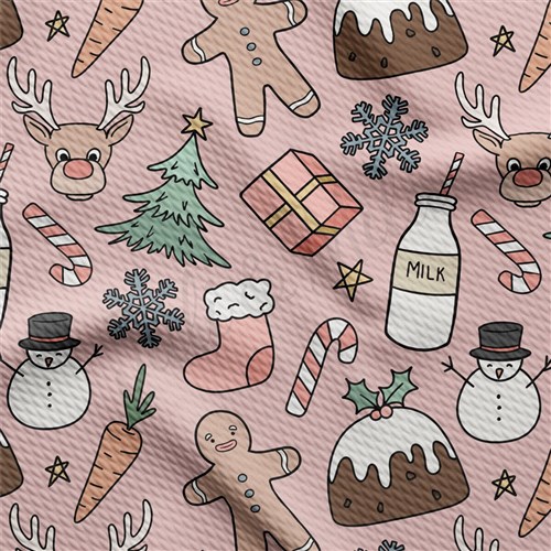 Christmas Printed Liverpool Fabric AA2102 & Get a Free $89.99 Embroidery Bundle