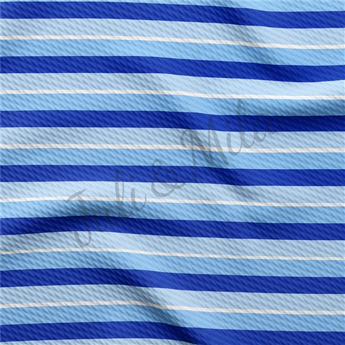 Hanukkah Printed Liverpool Bullet Textured Stretch Solid Strip Thick Knit Jersey Fabric