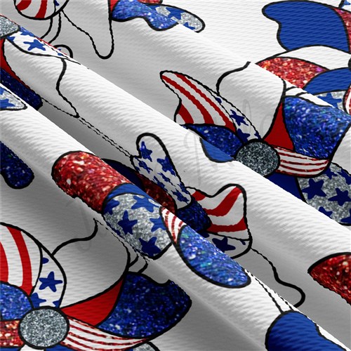 Patriotic 4th of July Printed Liverpool FabricAA1482 & Get a Free $89.99 Embroidery Bundle