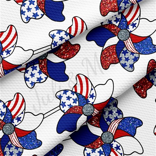 Patriotic 4th of July Printed Liverpool FabricAA1482 & Get a Free $89.99 Embroidery Bundle