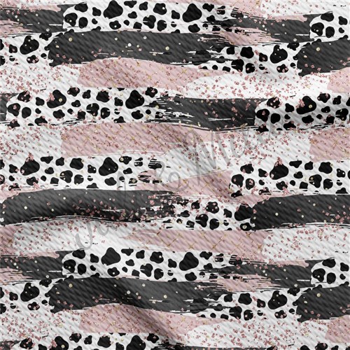 Printed Liverpool Bullet Textured Stretch Solid Strip Thick Knit Jersey Fabric