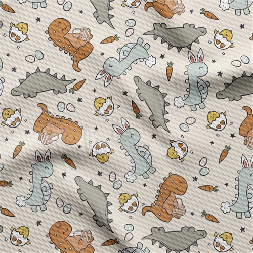 Dino Printed Liverpool Fabric AA2122 & Get a Free $89.99 Embroidery Bundle