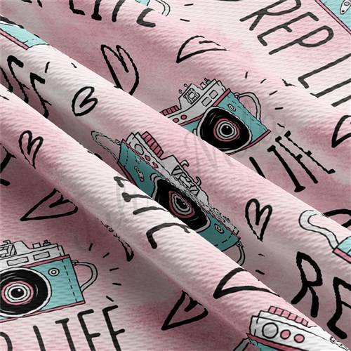 Valentine's Day Liverpool Bullet Textured Stretch Solid Strip Thick Knit Jersey Fabric