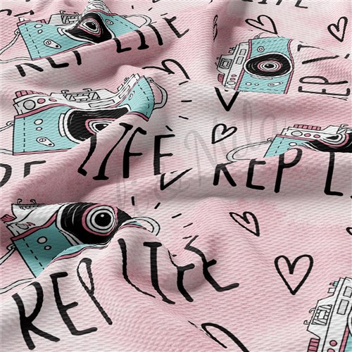 Valentine's Day Liverpool Bullet Textured Stretch Solid Strip Thick Knit Jersey Fabric