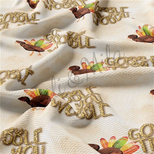 Thanksgiving Printed Liverpool Bullet Textured Stretch Solid Strip Thick Knit Jersey Fabric