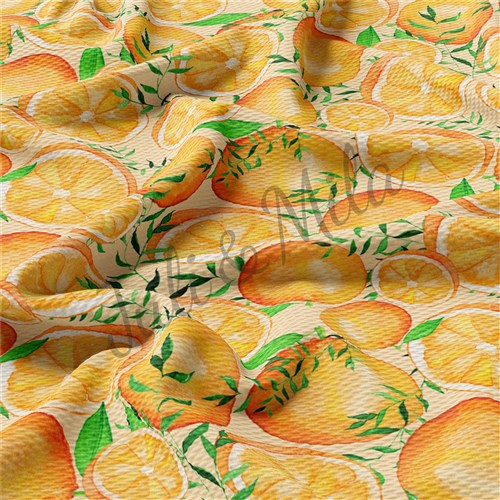 Printed Liverpool Fabric Orange & Get a Free $89.99 Embroidery Bundle