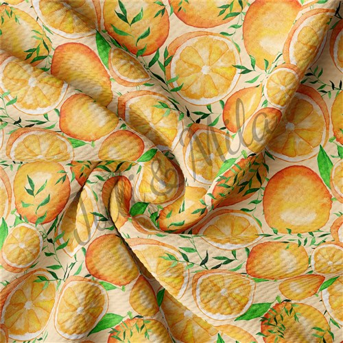 Printed Liverpool Fabric Orange & Get a Free $89.99 Embroidery Bundle
