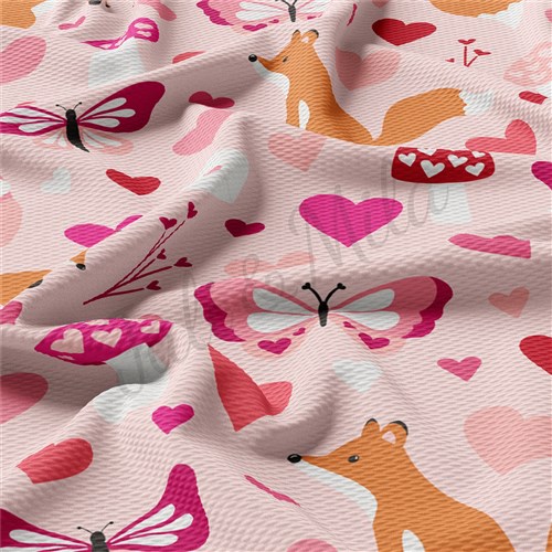 Valentine's Day Liverpool Bullet Textured Stretch Solid Strip Thick Knit Jersey Fabric
