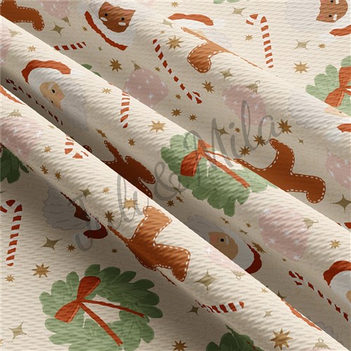 Printed Liverpool Bullet Textured Stretch Solid Strip Thick Knit Jersey Fabric