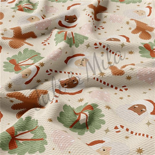 Printed Liverpool Bullet Textured Stretch Solid Strip Thick Knit Jersey Fabric