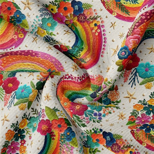 Embroidery Printed Liverpool Fabric AA1792 & Get a Free $89.99 Embroidery Bundle