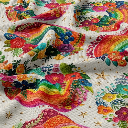 Embroidery Printed Liverpool Fabric AA1792 & Get a Free $89.99 Embroidery Bundle