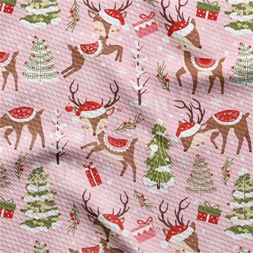 Christmas Printed Liverpool Fabric AA2182 & Get a Free $89.99 Embroidery Bundle
