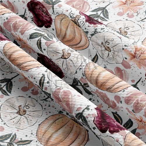 Pumpkin Fall Liverpool Bullet Textured Stretch Solid Strip Thick Knit Jersey Fabric
