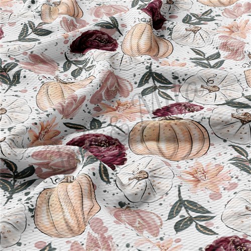 Pumpkin Fall Liverpool Bullet Textured Stretch Solid Strip Thick Knit Jersey Fabric
