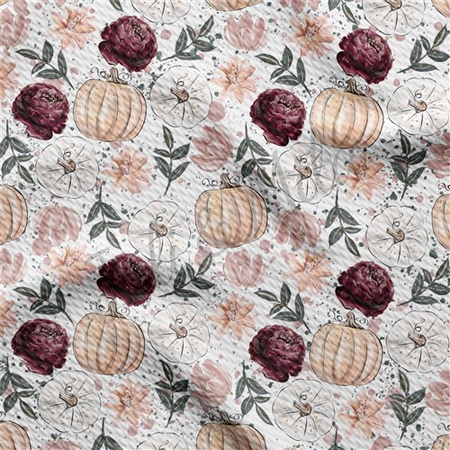 Pumpkin Fall Liverpool Bullet Textured Stretch Solid Strip Thick Knit Jersey Fabric