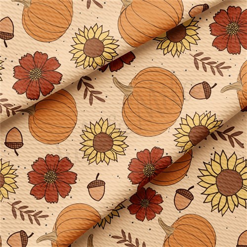 Autumn Fall Halloween Printed Liverpool Fabric AA1952 & Get a Free $89.99 Embroidery Bundle