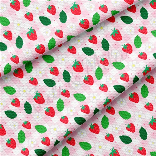 Strawberry Liverpool Bullet Textured Stretch Solid Strip Thick Knit Jersey Fabric
