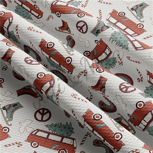 Liverpool Bullet Textured Stretch Solid Strip Thick Knit Jersey Fabric