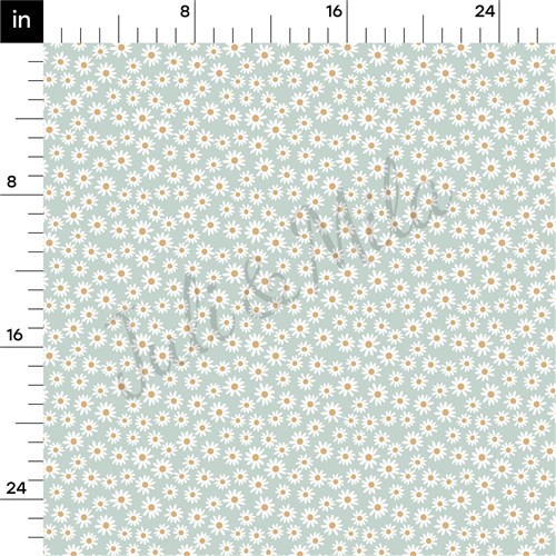 Daisy Floral Printed Liverpool Bullet Textured Stretch Solid Strip Thick Knit Jersey Fabric