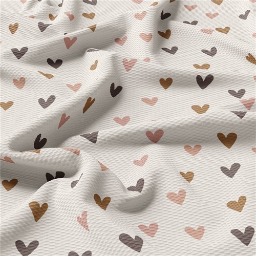 Valentine's Day Liverpool Bullet Textured Stretch Solid Strip Thick Knit Jersey Fabric