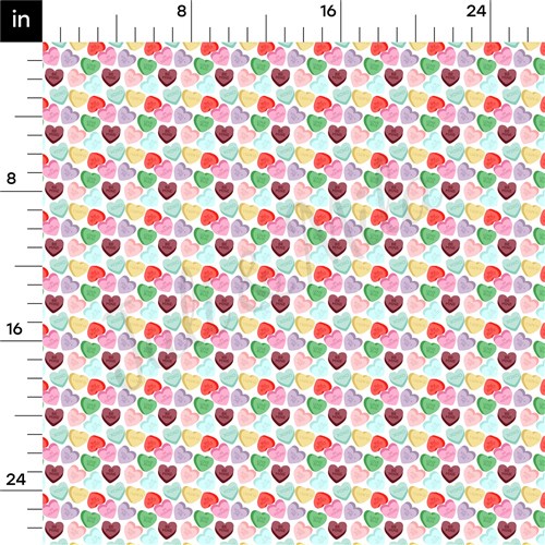 Valentine's Day Printed Liverpool Bullet Textured Stretch Solid Strip Thick Knit Jersey Fabric
