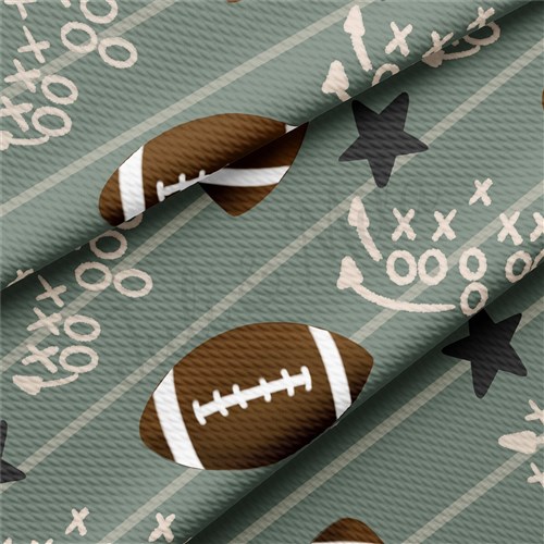 Football Printed Liverpool Bullet Textured Stretch Solid Strip Thick Knit Jersey Fabric