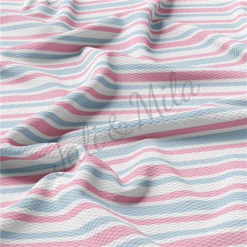 Stripes Hospital Liverpool Bullet Textured Stretch Solid Strip Thick Knit Jersey Fabric