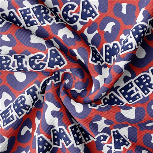 Patriotic 4th of July Printed Liverpool Fabric AA1413 & Get a Free $89.99 Embroidery Bundle