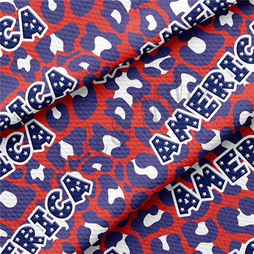 Patriotic 4th of July Printed Liverpool Fabric AA1413 & Get a Free $89.99 Embroidery Bundle